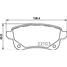 Brembo Almparca Arka Balata Renault Megane Iv 15- Espace V 15- Megane Iv Grandtour 16- Talisman 15- Nissan Juke 19-