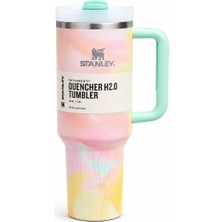 Stanley The Quencher Flowstate Tumbler 40 Oz (1,18 lt) Paslanmaz Çelik Pembe Yeşil Termos