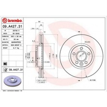 Brembo Almparca Fren Diski Ön Ford Mondeo-Land Rover Freelander 2 07- Çap: 300MM 5 Delik Volvo S60 Ii 10 - S80 Ii V70 Iii XC70 Ii 06 - 300CM Cap