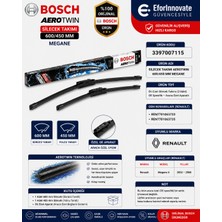 Bosch Orijinal 3397007115 7701063733 Aerotwin Silecek Takımı 600/450 mm Megane Uyumlu