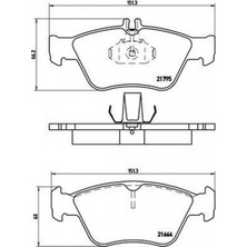 Brembo Almparca Fren Balatasi On Mercedes W202 S202 C208 W210 S210 C140 R170
