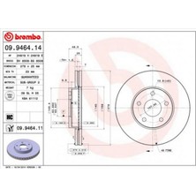 Brembo Almparca On Fren Aynasi Disk Focus Iii 11- Focus Ii 04-11 C Max 03-07 Volvo C30 06-12 C70 Ii 06-13 S40 Ii 04-12 V50 05-12 278X25X5DLXHVLI