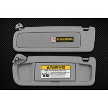EP Garaj Otomotiv Honda Civic Fd6 2006-2011 Uyumlu Gri Güneşlik Takımı (Sağ + Sol)