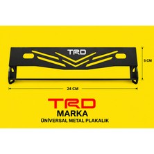 EP Garaj Otomotiv Trd Marka Universal Metal Plakalık – Siyah