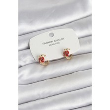 Belirtilmemiş Uğur Böceği Model Gold Renk Pirinç Çocuk Küpe