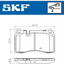 Skf Almparca Ön Balata Touareg 3.0 V6 Tdi-3.2 V6-3.6 V6 Fsi 05-Audi Tt 09- Rangerover Iii Sport 05 - 0986TB2931