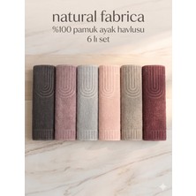 % 100 Emicilik % 100 Pamuk Banyo Ayak Havlusu 6' Lı Set