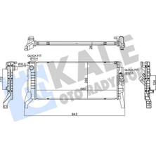 Kale Almparca Motor Su Radyatoru Bmw B37 B47 F40 F44 F45 F46 F48 F39 . Mini F54 F60 15 - Countryman F60 16 - mt Brazing 680X298X26