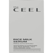 The Ceel Pirinç Sütü Aydınlatıcı ve Nemlendirici Leke Karşıtı Cilt Tonu Eşitleyici Yüz Serumu 30 ml