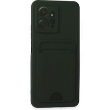 Zengemtr Newface Xiaomi Redmi Note 12 4g Kılıf Kelvin Kartvizitli Silikon - Koyu Yeşil