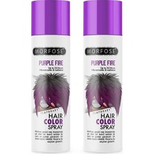 Anka Select Morfose Mech 24 Saate Kadar Etkili Mor Renkli Saç Spreyi Purple Fire 150 ml 2ADET
