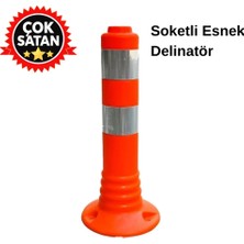 Hayat Trafik Esnek Delinatör 40 x 8 cm Tpe - Soketli, Esnek Duba