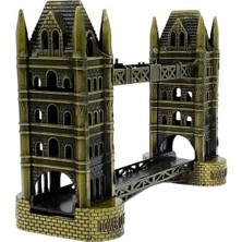 Hediyesahibi Vintage Metal Londra Köprüsü Tower Bridge Antik Bronz 16 cm