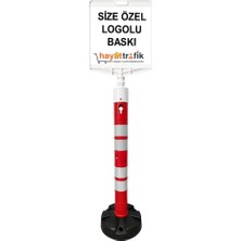 Hayat Trafik Levhalı Uyarı Dikmesi Seti 120 cm - Kauçuk Tabanlı-Set5