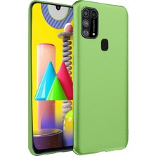 Zengemtr Newface  Galaxy M31 Kılıf Nano Içi Kadife Silikon - Yeşil