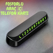 Anka Select Araba Park Numaratörü Araç Içi Torpido Üstü Açılır Kapanır Neon Telefon Numarası Bırakma Fosforlu