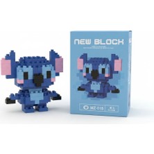 Megola Store Stitch Karakterli Mini LEGO Yapım Seti - New Block Mikro Blok Oyuncak 8+ Yaş MZ-015