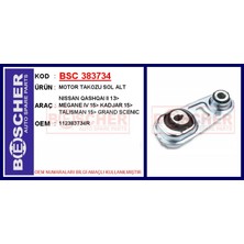 Bescher Almparca Motor Takozu Sol Alt Nissan Qashqai Ii 13- Renault Megane Iv 15- Kadjar 15- Talisman 15- Grand Scenic 15- 1.2 Tce 1.3 Tce 1.5 Dci 1.6 Dci