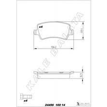 Kale Balata Almparca Fren Balatasi Arka Ford S-Max 09- Galaxy Iii 06- . Volvo S60 10- S80 06- V60 V70 06- XC60 08- XC70 0 6- . Land Rover Freelander Ii L359 Range Rover Evoque L538