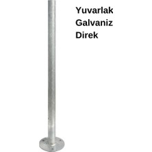 Hayat Trafik Galvaniz Yuvarlak Direk 3 M Flanşlı