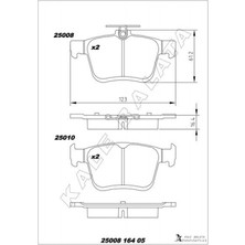 Kale Balata Almparca Arka Balata Vw Golf Vii 2014 - Touran T-Roc 2018 - Audi A3 2014 -2020 Q2 2016 - Tt 2018 - Seat Ateca 2016 - Leon 2014-2020 Skoda Super B 2015 - Karoq 2016 -