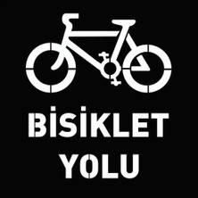 Hayat Trafik Boyama Şablonu Bisiklet Yolu  100X100CM