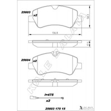 Kale Balata Almparca Arka Balata Ford Tourneo Custom-Transit Custom 2.2 Tdci 12 - Kablolu