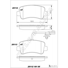 Kale Balata Almparca Arka Balata Master Iii 10-Movano 10- 2.3 Dci Cdti Tek Teker 440601186R-440604591R