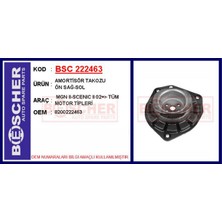 Bescher Almparca Amortisör Takozu Ön Sağ-Sol Megane Ii 02- Scenic Ii 02- Tüm Motor Tipleri