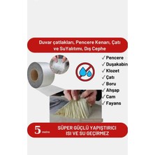 Nisibis Home 5m x 5cm Çamur Bant Alüminyum Izolasyon Tamir Çatlak Bandı