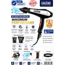Forceone Profesyonel Fön Makinesi Saç Kurutma PRO-5500 Sessiz Devrim! 2200W Yüksek Isılı