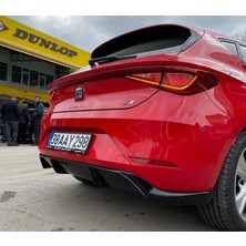 Bodykit Center Seat Leon 2020 Mk4 Arka Difizör Piano Black