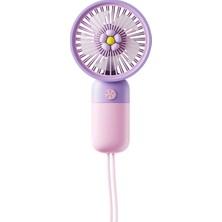 Techronix Mini Pervane Vantilatör 1,5 W Şarjlı Portatif Özellikli El Fanı