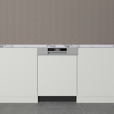 HOMECONOM Yarı Ankastre Bulaşık Maki̇nesi̇ Kapağı 60 cm Mat Beyaz Mdf Lam