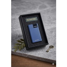 Quantoro Premium Seri Doldurulabilir Gazlı Perde Alev Black Çakmak (Özel Kutulu)