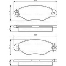 Kale Balata Almparca Ön Fren Balatasi Renault Kangoo 97- Clio Symbol I 98- Citro N Xsara 97-02 Peugeot 306 96-01