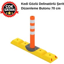 Hayat Trafik Kedi Gözlü Delinatörlü Şerit Düzenleme Butonu 70 cm