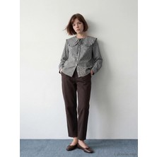 Lcw Modest Kahverengi Beli Lastikli Slouchy Fit Kadın Jean Pantolon