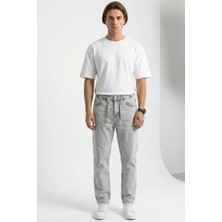 Zuzudan Erkek Rahat Kesim Baggy Denim Taş Pantolon