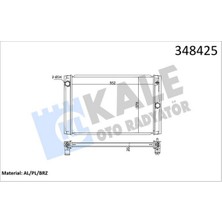 Kale Almparca Radyatör Brazing Corolla D4D 07 - 545X370X26