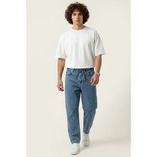 Zuzudan Erkek Rahat Kesim Denim Indigo Pantolon