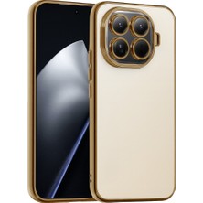 Coolacs Xiaomi Mi 15T Pro Uyumlu Kılıf Renkli Çerçeve Şeffaf Yüzey Lens Korumalı Kılıf ve Kapak