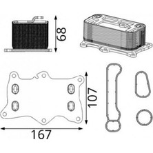 Mahle Almparca Yag Sogutucusu Mercedes OM654 W177 W247 W205 C257 W213 C253 V167 W447 B907 B910