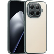 Coolacs Xiaomi Mi 15T Pro Uyumlu Kılıf Renkli Çerçeve Şeffaf Yüzey Lens Korumalı Kılıf ve Kapak