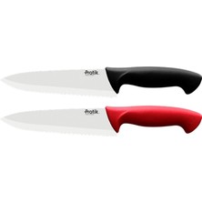 Pratik Şef Bıçağı Siyah 19 cm 2 Adet