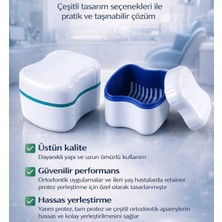 Ortodontik Şeffaf Plak Kutusu - Diş Sıkma Plağı Saklama Kabı - Ortodontik Aperey Kutusu