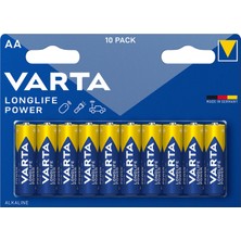 Varta Longlife Power Aa Kalem Pil 10'lu Paket (Alkalin) 5 Adet