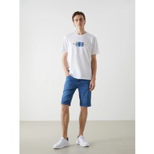 Lcw Eco Indigo Süper Skinny Fit Erkek Jean Şort