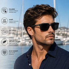 Exeline COL 150 Premium Seri Polarize Erkek Güneş Gözlüğü-Polarize-UV400-Anti Refle 3lü Koruma 55*18*132 Ekartman