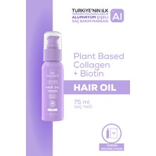 2 Adet Tresan The Earth Saç Bakım Yağı Collagen + Biotin 75 ml - Strenghthening And Thickening